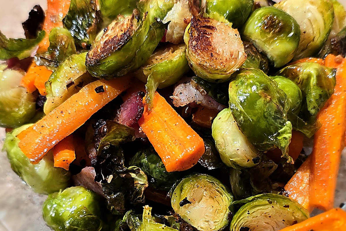 Roasted Brussels Sprouts with Bacon