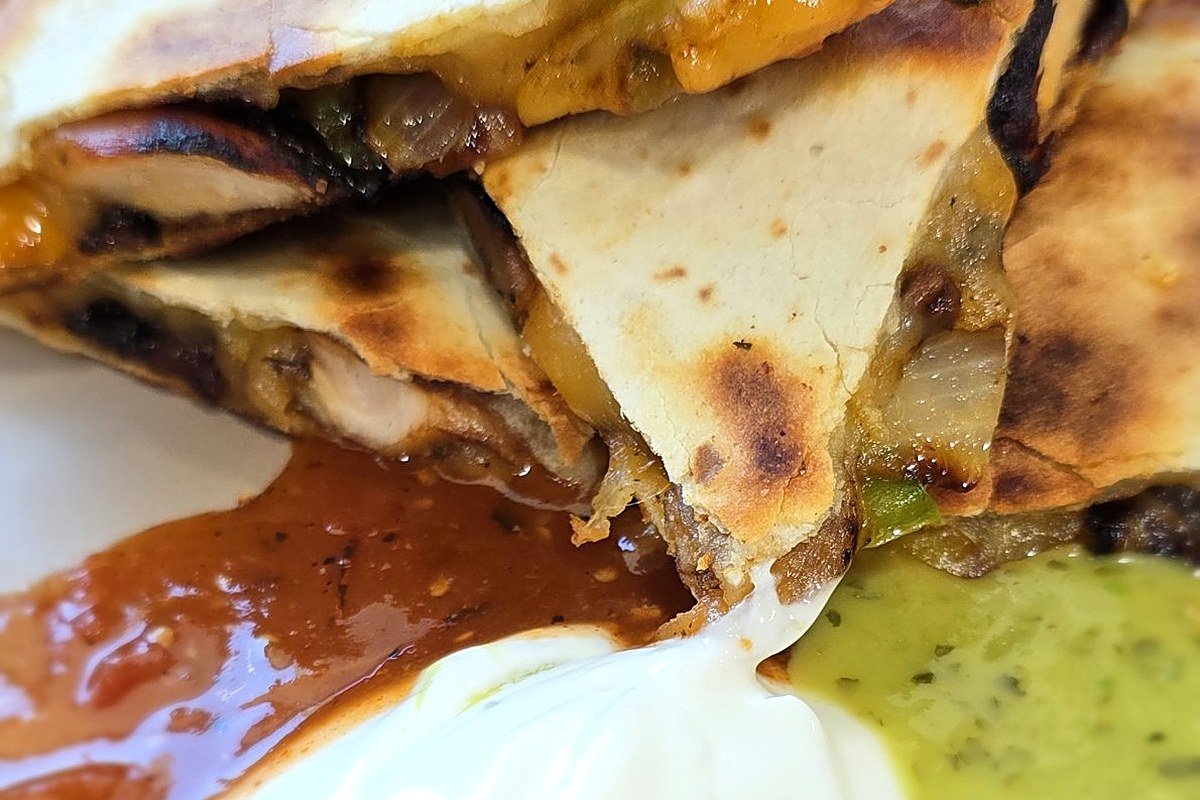 Crispy Chicken Fajita Quesadillas